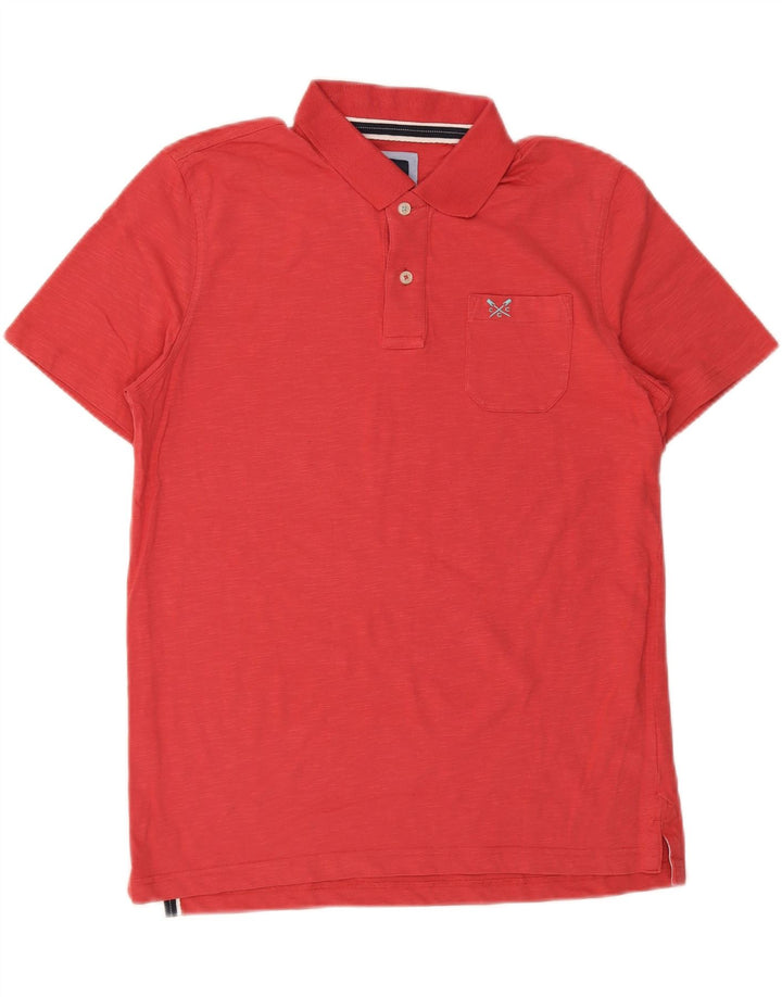 Crew Clothing Polo Homme Rouge Moyen Coton