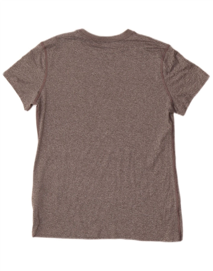 NIKE Haut T-Shirt Graphique Fille 13-14 ans XL Gris Moucheté Polyester