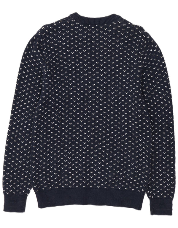 JACK & JONES Pull Col Ras du Cou Homme Bleu Marine Moyen