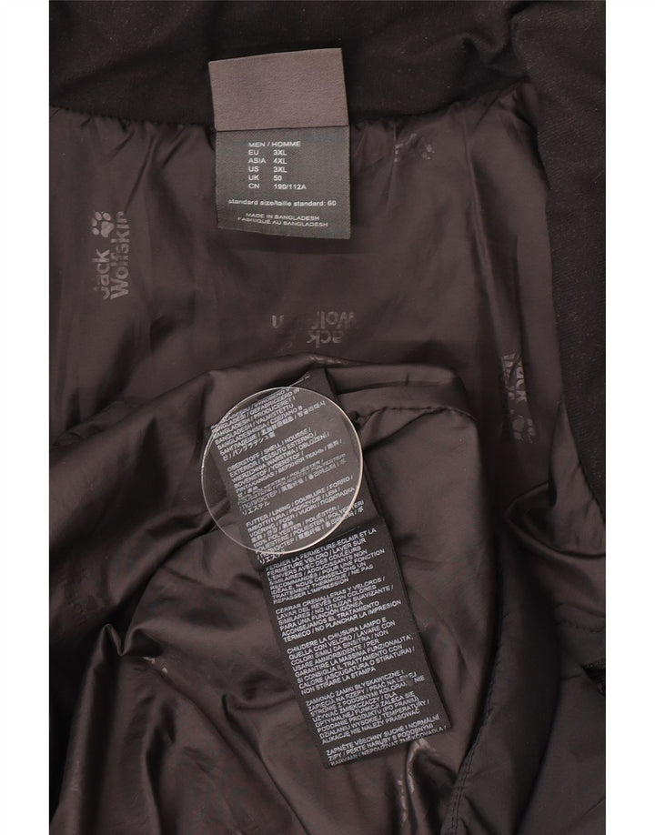 Jack Wolfskin Veste matelassée pour homme UK 50 3XL Noir Polyester