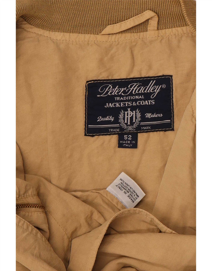 Peter Hadley Veste Bomber Homme IT 52 XL Coton Beige
