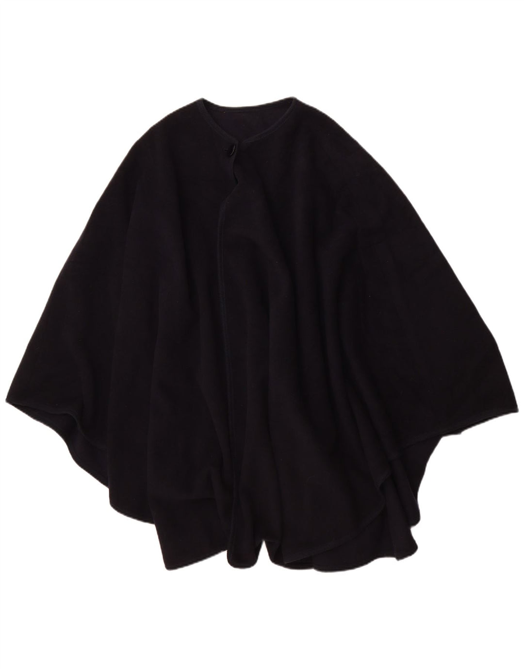 vintage Femme Poncho Manteau Taille Unique Bleu Marine