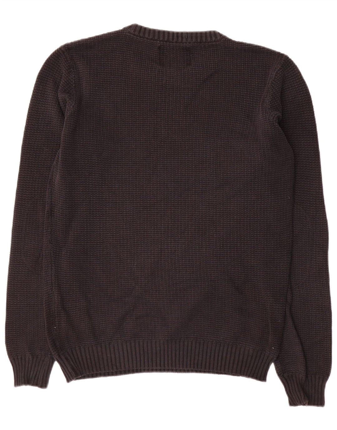 Jack & Jones Pull à col rond pour homme Petit coton noir