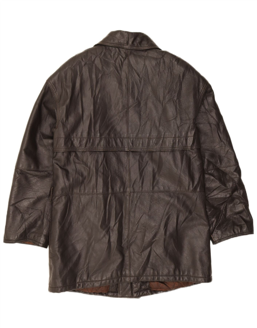 VINTAGE Veste en cuir homme IT 52 XL Cuir noir