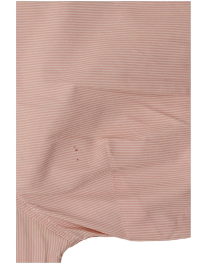TOMMY HILFIGER Chemise Femme UK 14 Coton à fines rayures rose moyen