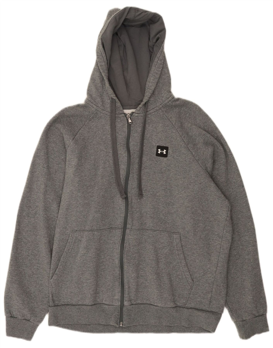 UNDER ARMOUR Sweat à Capuche Cold Gear Zip Homme Gris Moyen Coton