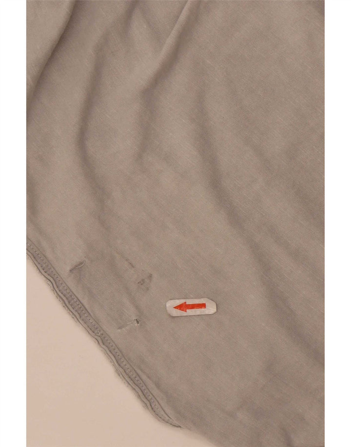Gaudi Homme T-Shirt Graphique Top Gris Moyen Coton
