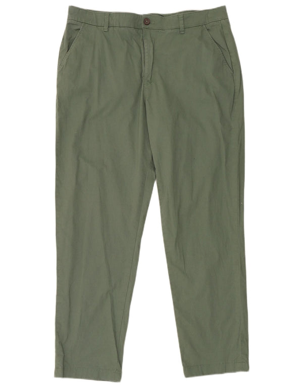 Crew Clothing Pantalon chino fuselé pour femme UK 16 Large W36 L30 Vert