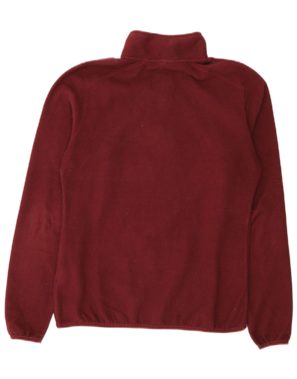 The North Face Pull polaire à col zippé pour femme UK 12 Bordeaux moyen