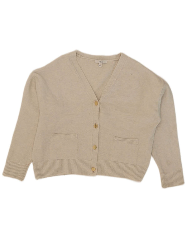 Marks & Spencer Pull cardigan surdimensionné pour femme UK 14 Beige moyen