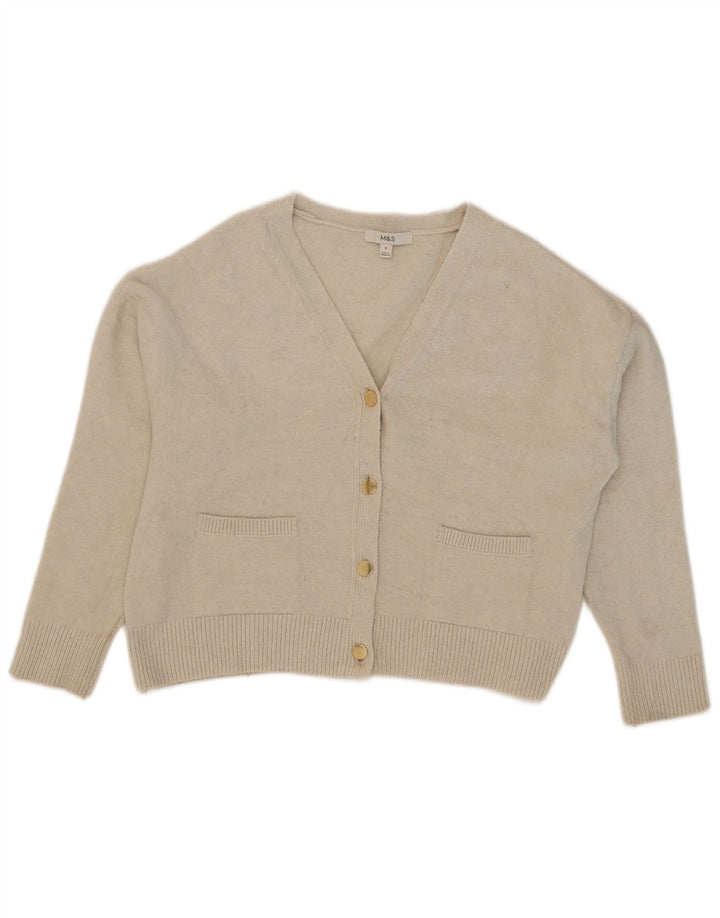 Marks & Spencer Pull cardigan surdimensionné pour femme UK 14 Beige moyen
