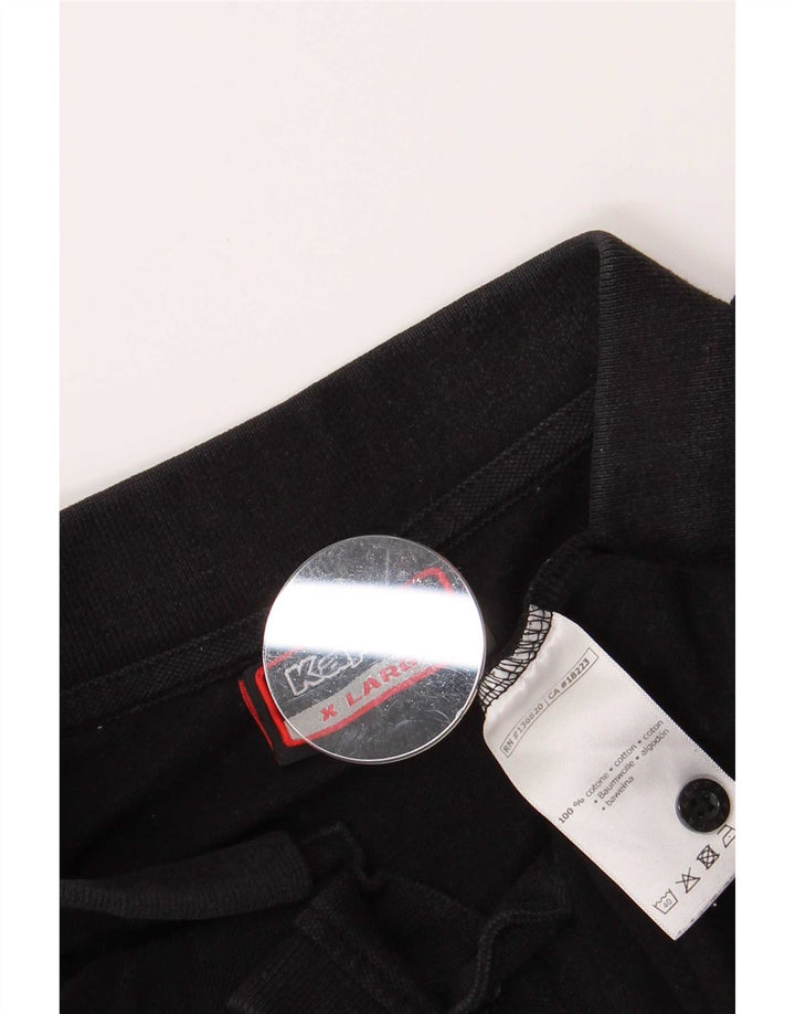 Kappa Polo Homme XL Noir Coton