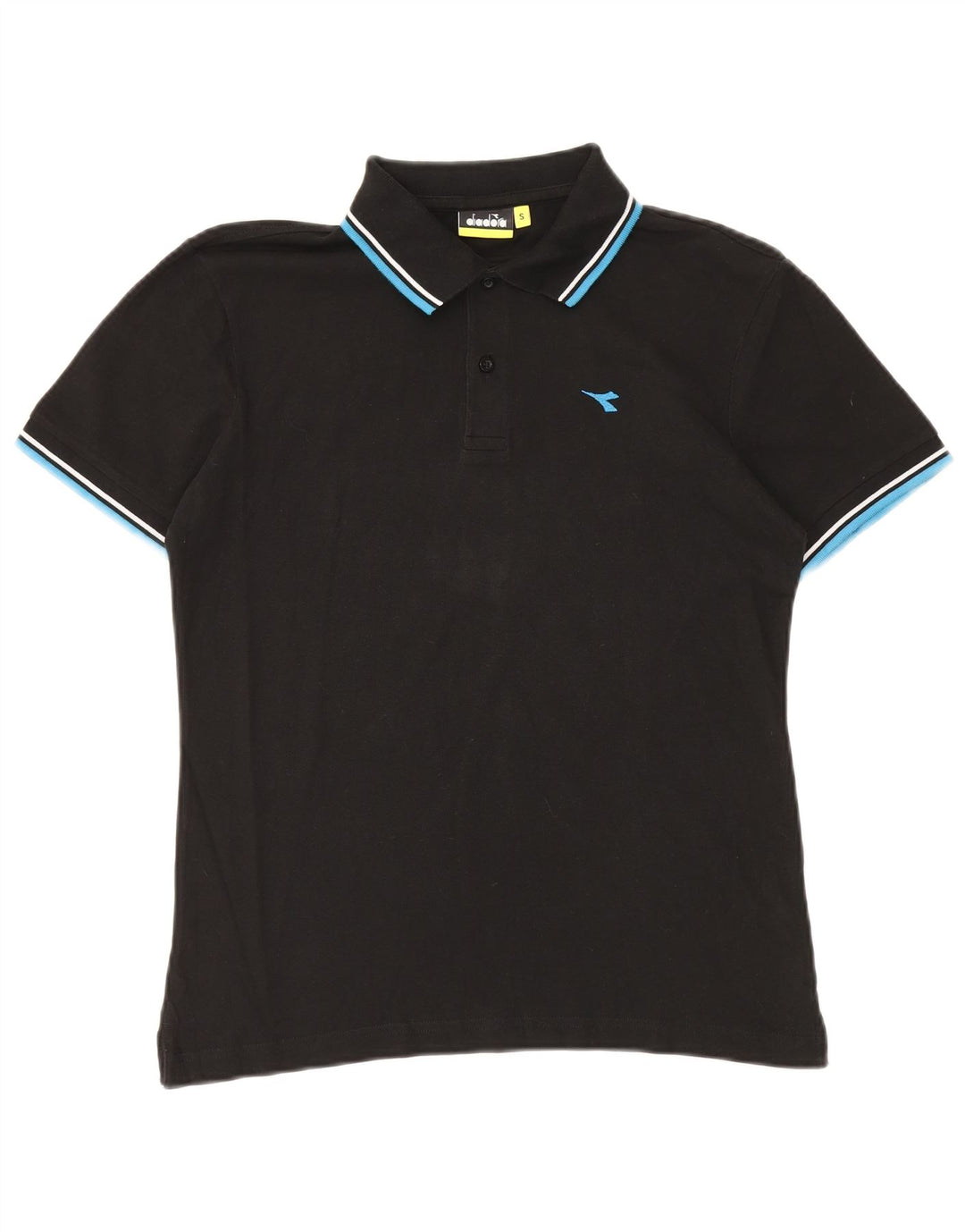Diadora Polo Homme Petit Noir Coton