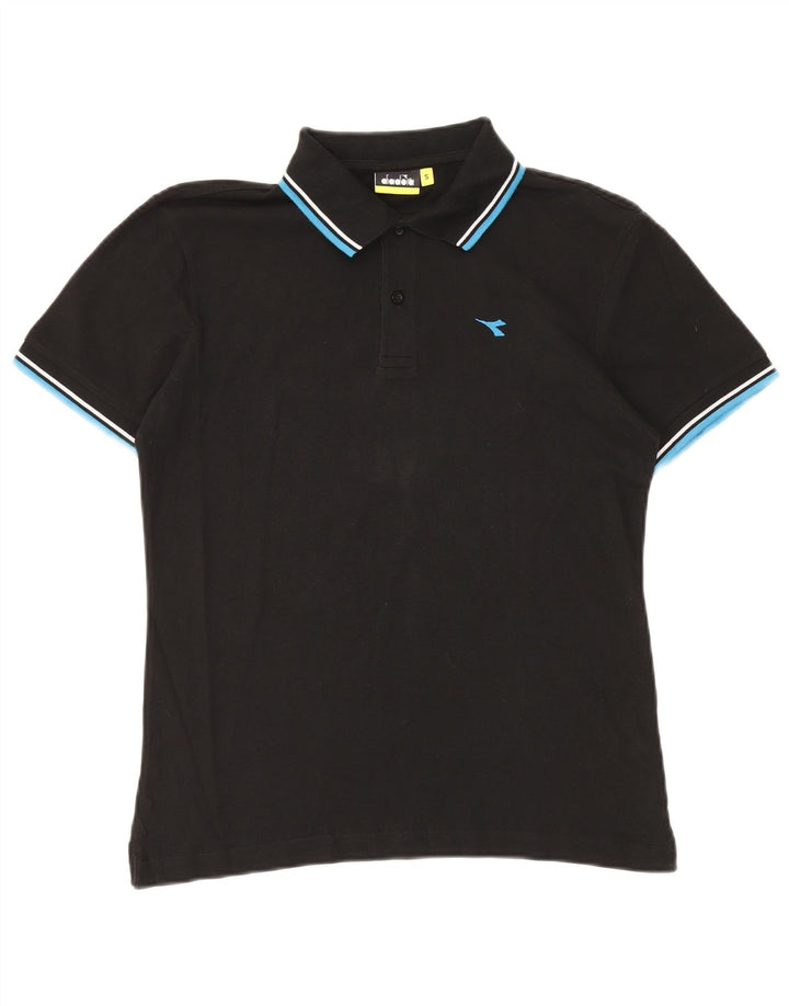 Diadora Polo Homme Petit Noir Coton