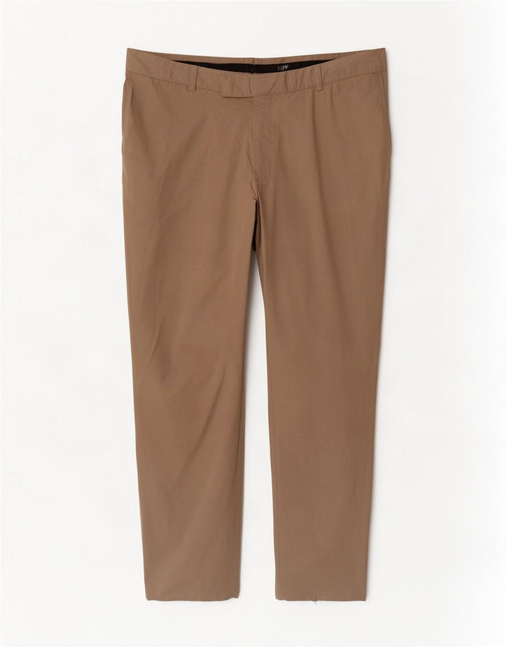 Hugo Boss Pantalon de costume droit pour homme W36 L33 Beige