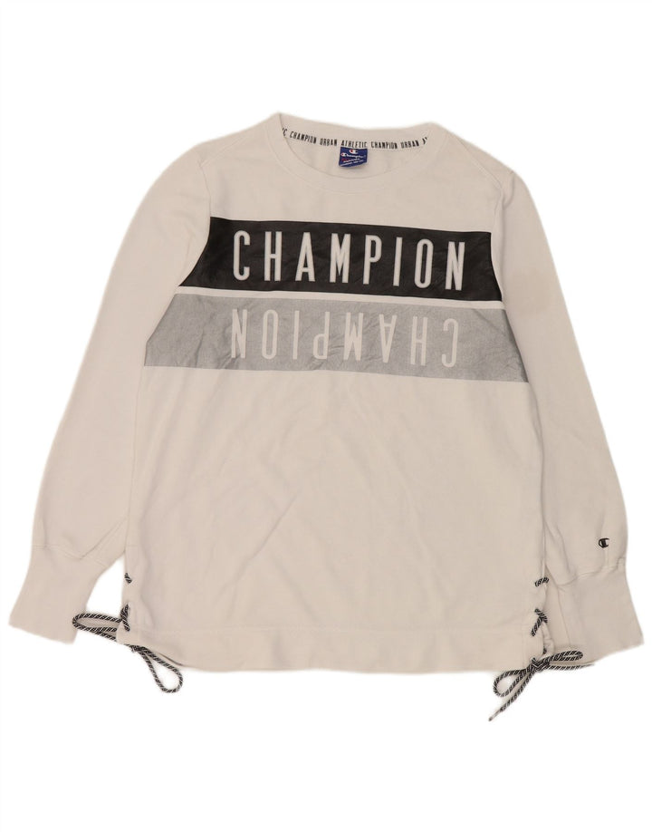 Champion Sweat-Shirt Graphique Homme XL Coton Blanc
