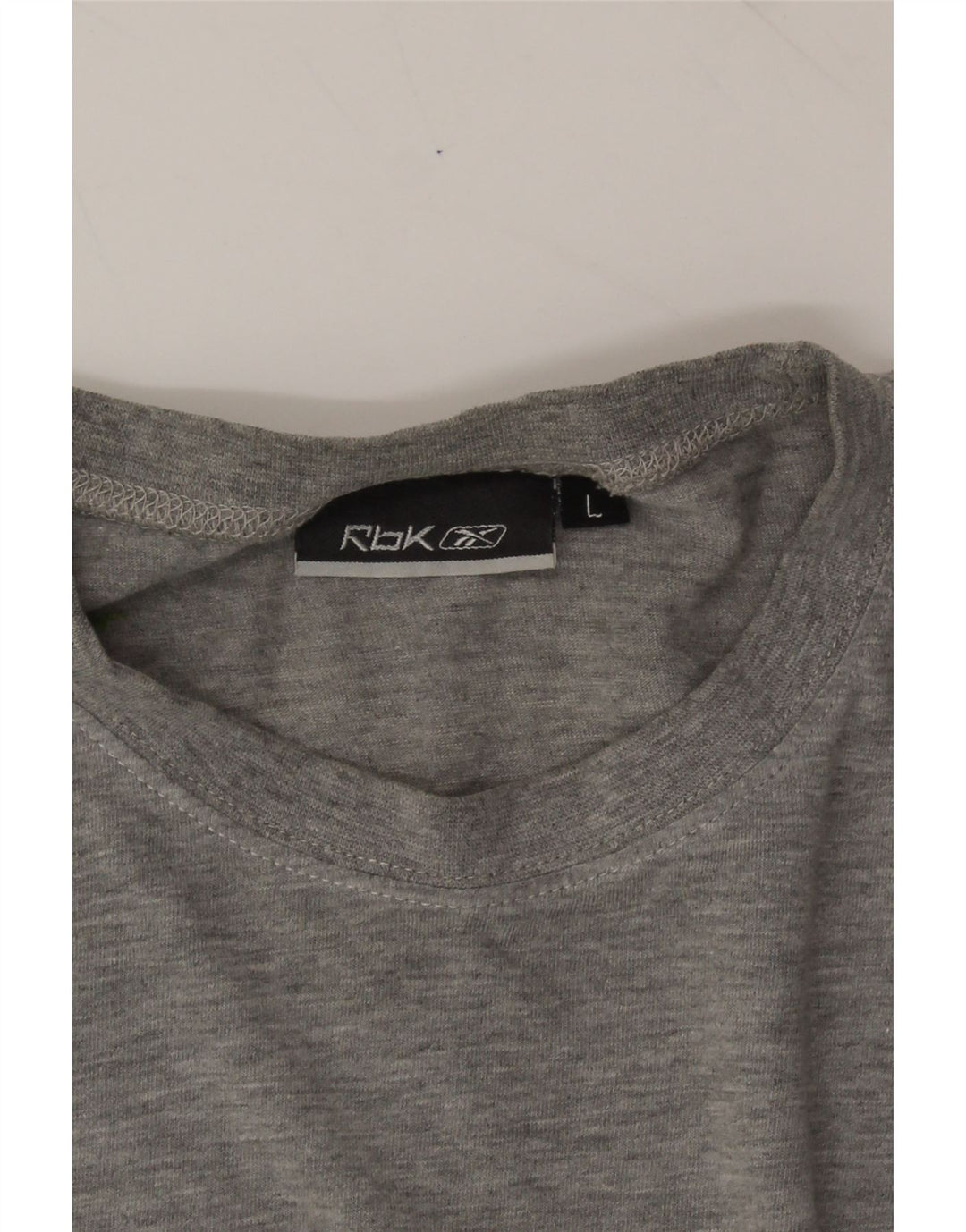 REEBOK Mens T-Shirt Top Large Grey Cotton Vintage Reebok and Second-Hand Reebok from Messina Hembry 