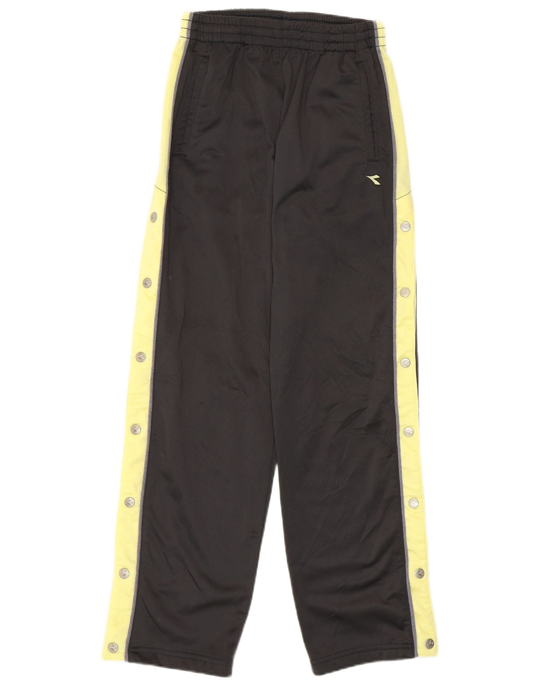 DIADORA Womens Tracksuit Trousers UK 8 Small Grey Colourblock Polyester