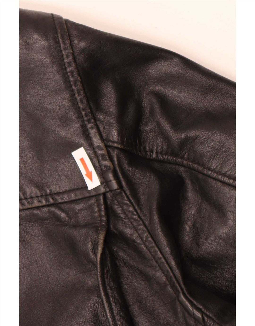 veste en cuir homme vintage IT 48 Medium Noir