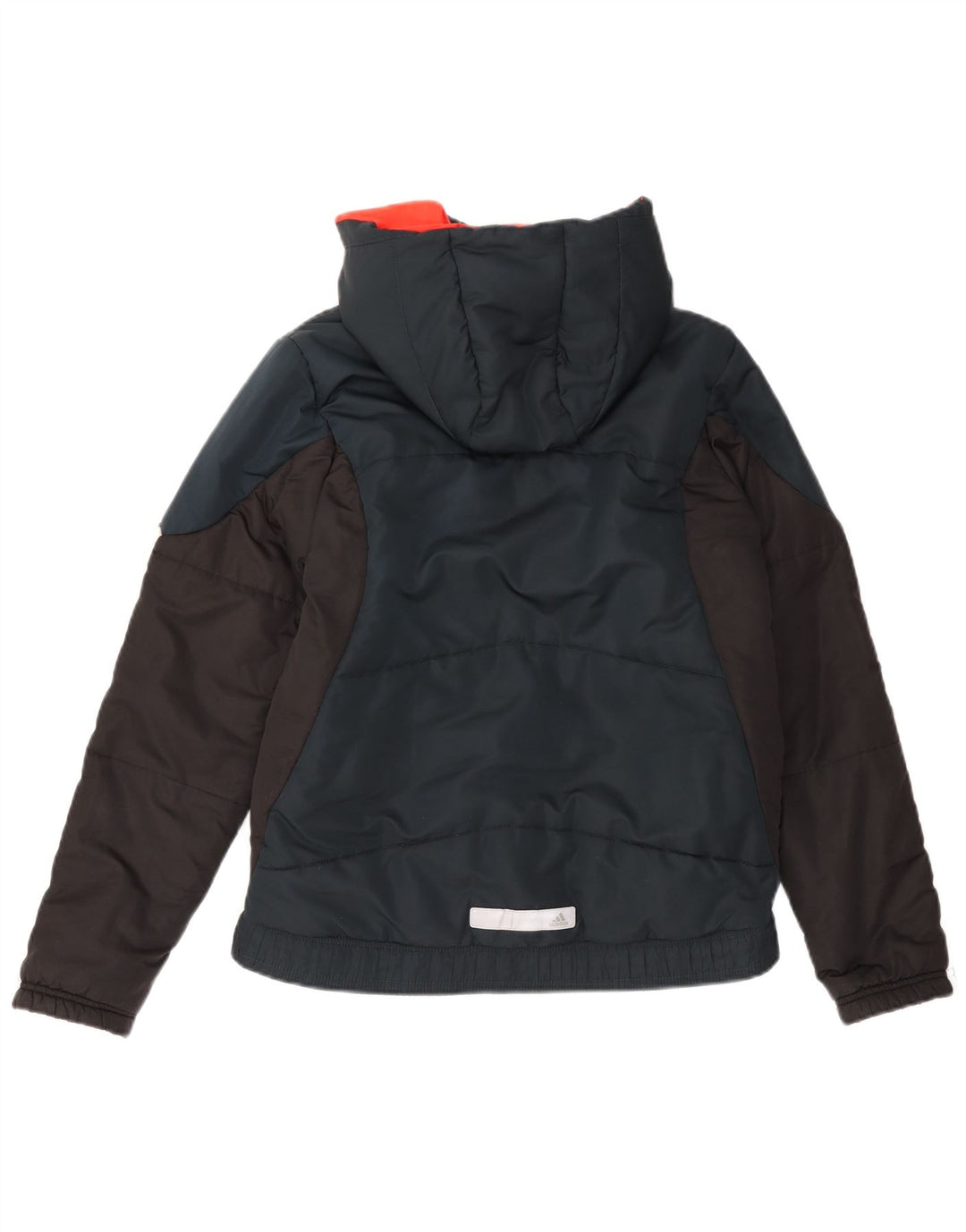 ADIDAS Veste matelassée à capuche pour garçon 13-14 ans Bleu marine Colourblock