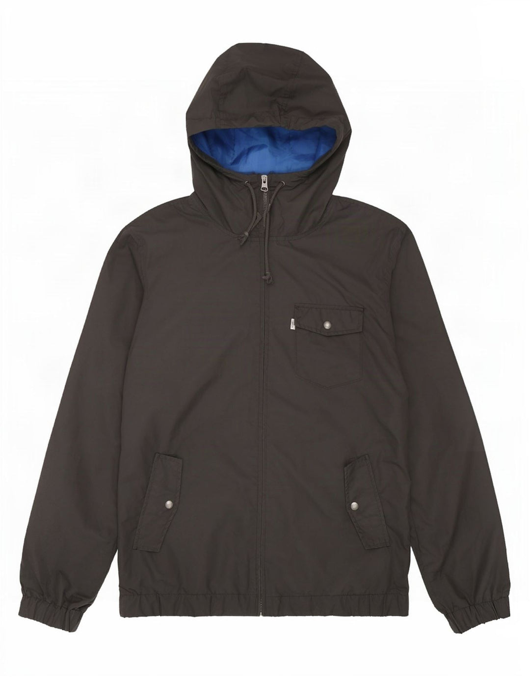 Levi's Veste coupe-vent à capuche pour homme UK 38 Noir moyen Polyester
