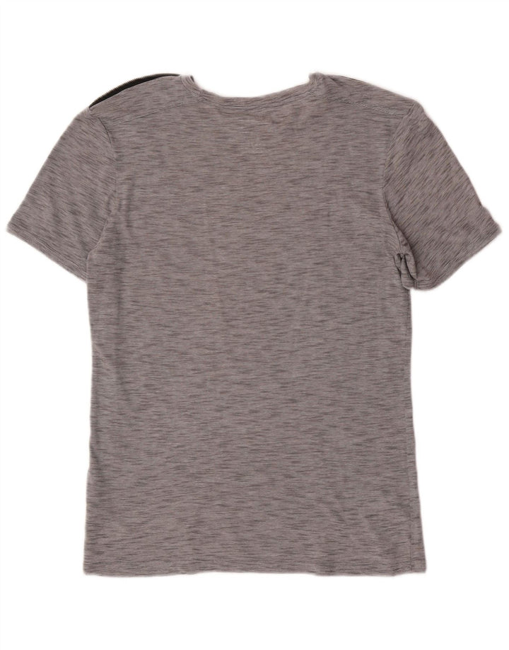 Guess T-Shirt Homme Haut Large Gris Moucheté Polyester