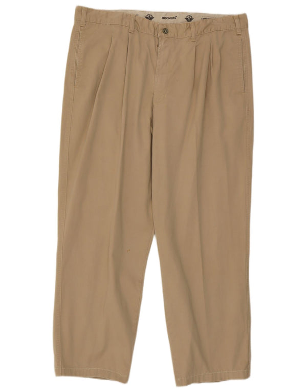 Dockers Pantalon Chino Pegged Homme W40 L28 Coton Beige