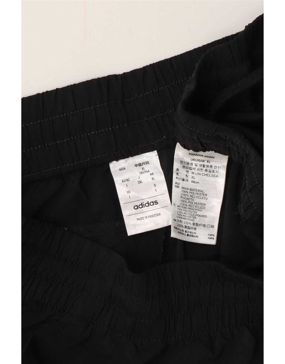 Adidas Short de sport graphique pour hommes, grand, noir, polyester
