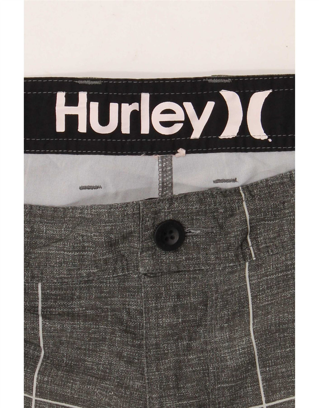 Hurley Short Chino Homme W34 Large Gris Géométrique