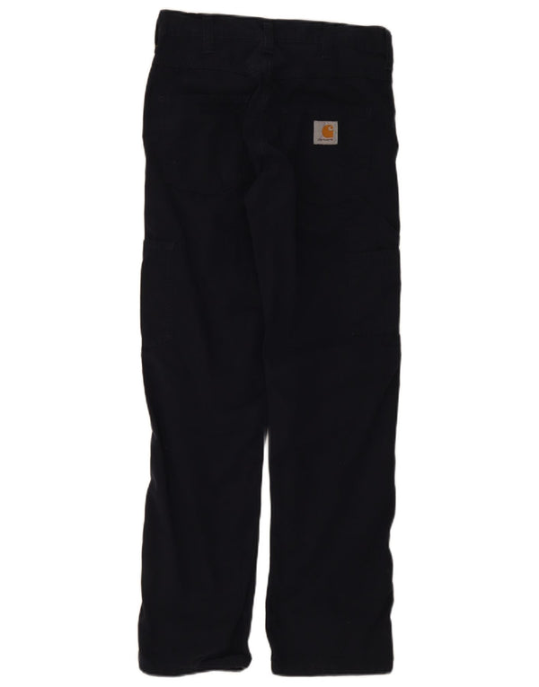 Carhartt Pantalon Cargo Droit Homme W28 L32 Bleu Marine Coton