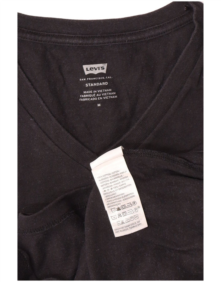 LEVI'S Tee-Shirt Standard Homme Noir Moyen Coton