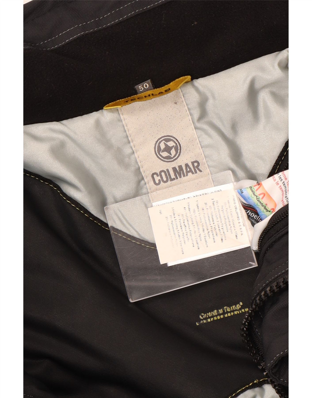 COLMAR Veste Coupe-Vent Homme EU 50 Medium Noir Colourblock Polyamide