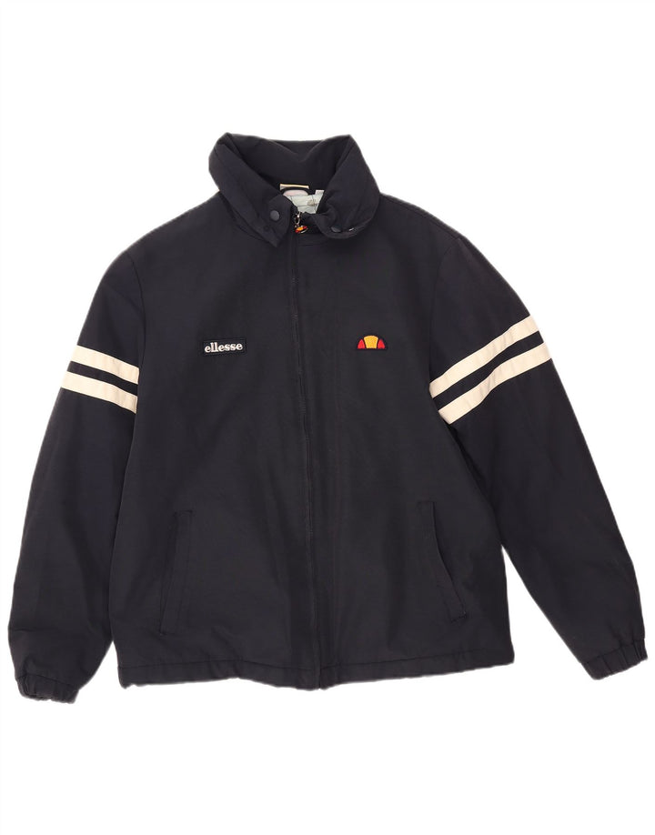 Ellesse Veste Bomber Homme UK 36 Petit Bleu Marine