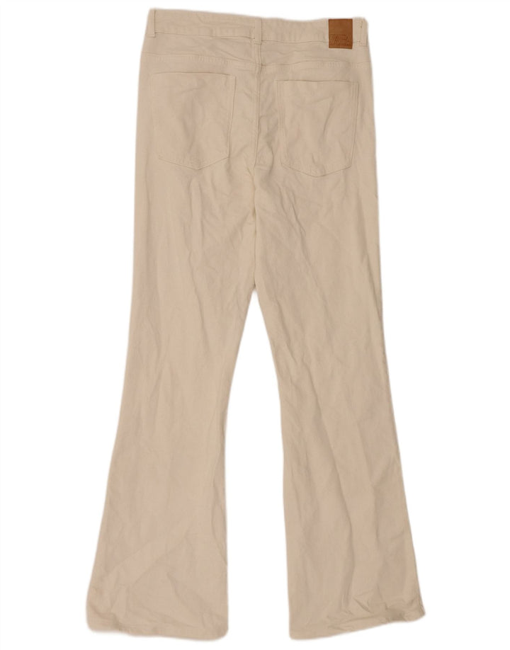 Zara Jean évasé pour femme EU 42 Large W32 L31 Coton Beige