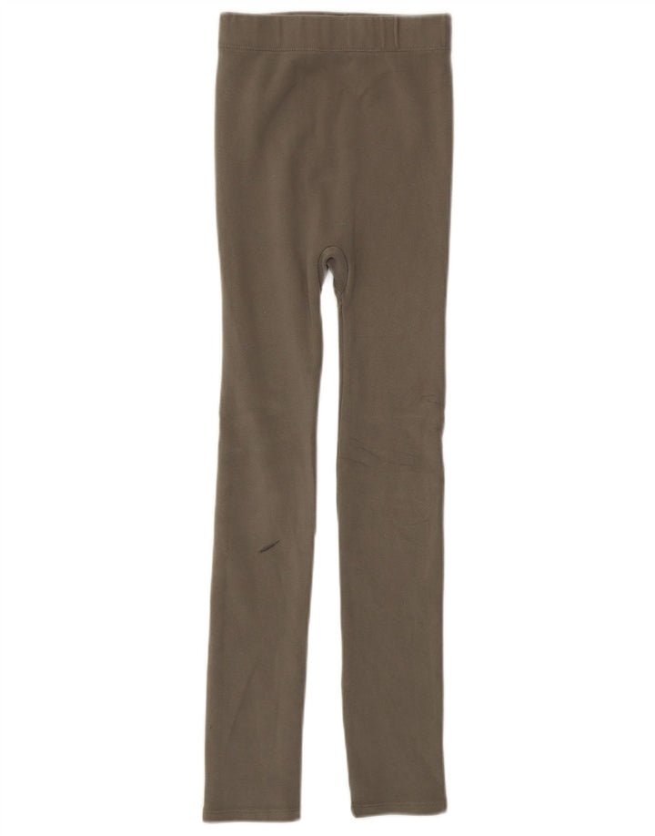 Zara Leggings Femme UK 4 XS Kaki