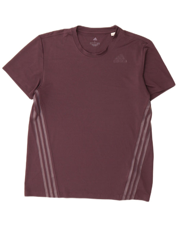 Adidas T-Shirt Homme Haut Large Violet Polyester