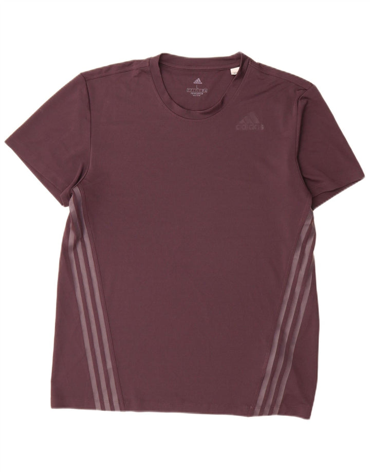 Adidas T-Shirt Homme Haut Large Violet Polyester