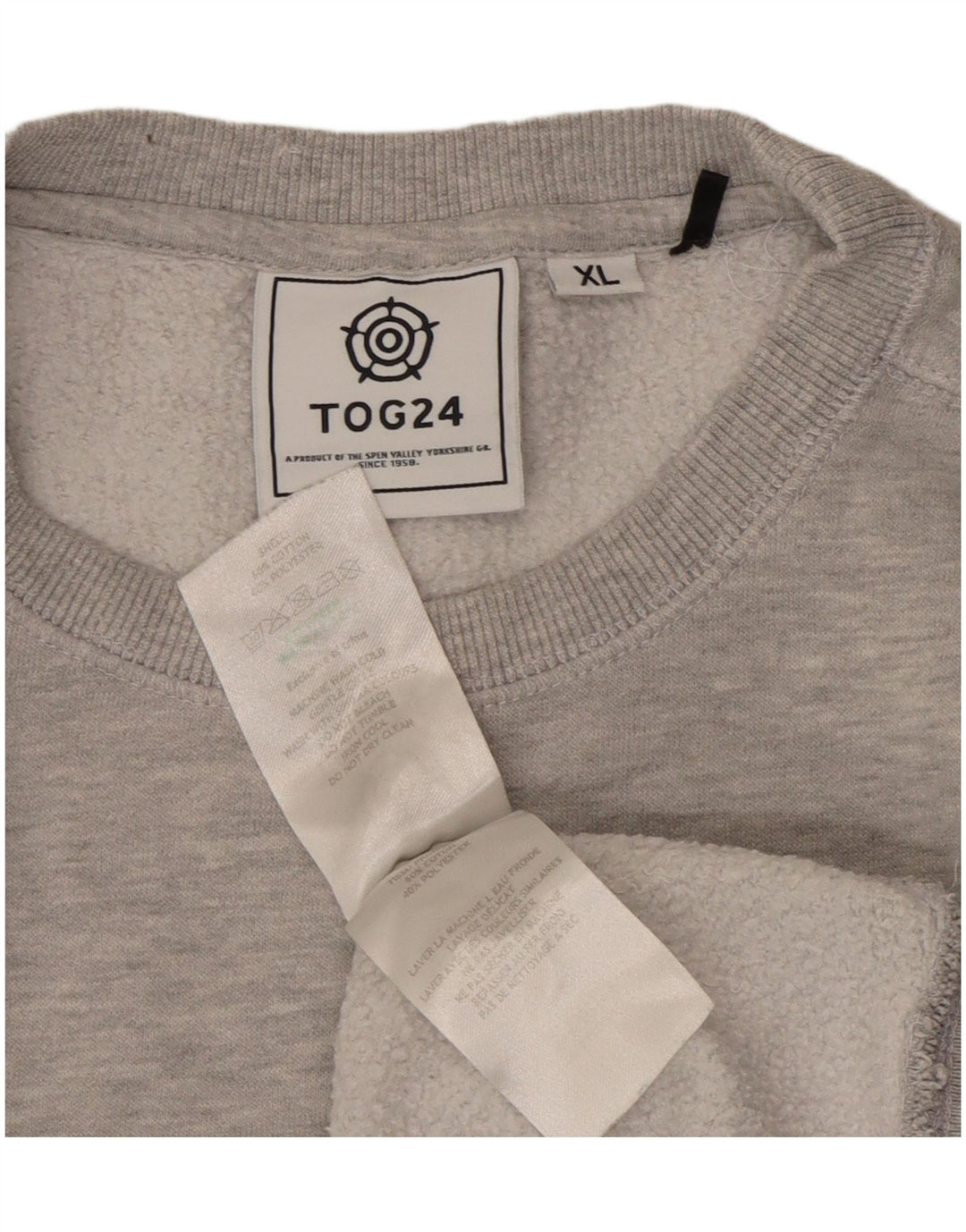 TOG 24 Sweat-Shirt Homme XL Gris Coton