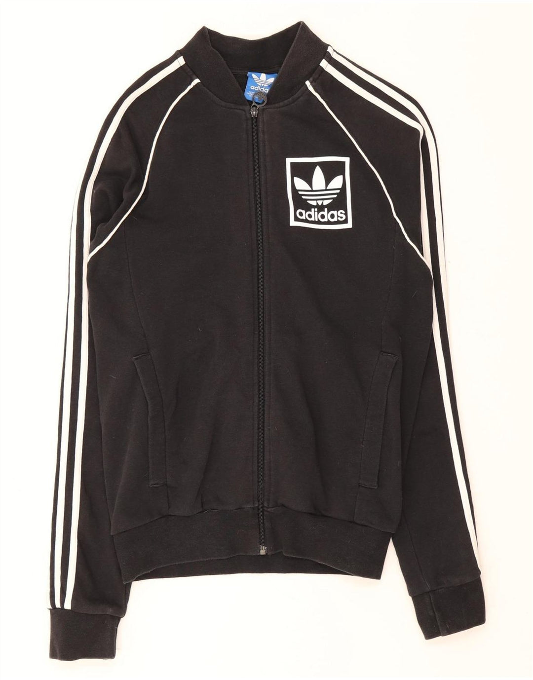 Adidas Veste de survêtement pour homme Petit coton noir