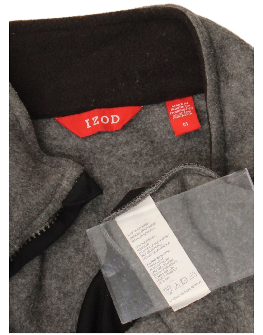 IZOD Gilet Polaire Homme UK 38 Gris Moyen Polyester