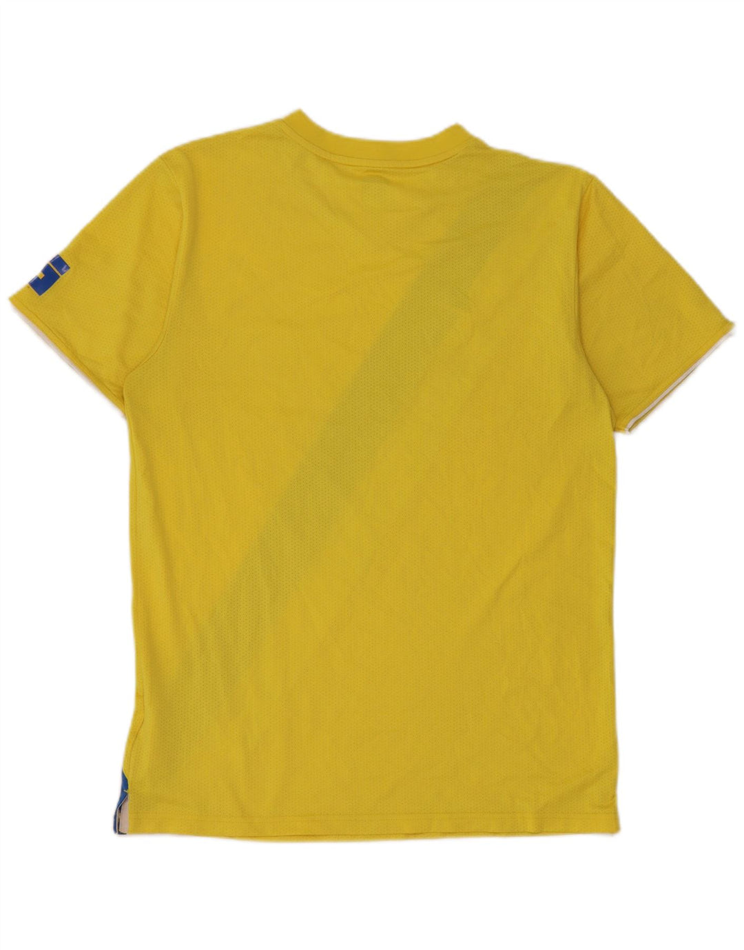 Nike T-shirt graphique pour homme UK 39/41 Jaune moyen Polyester colour block