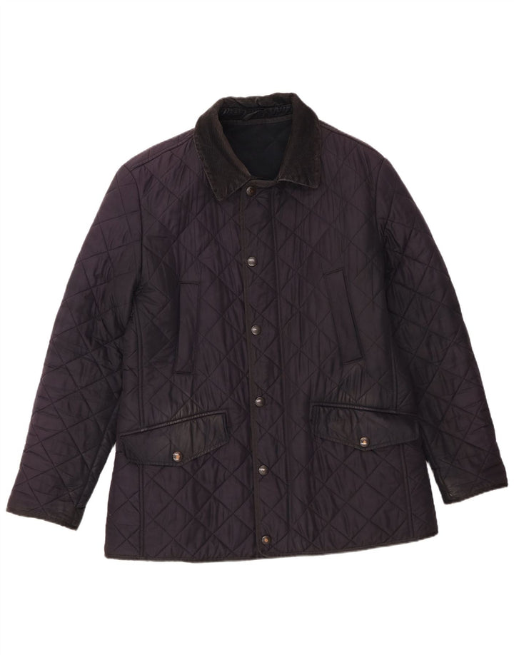 Barbour Veste matelassée pour homme UK 38 Bleu marine moyen