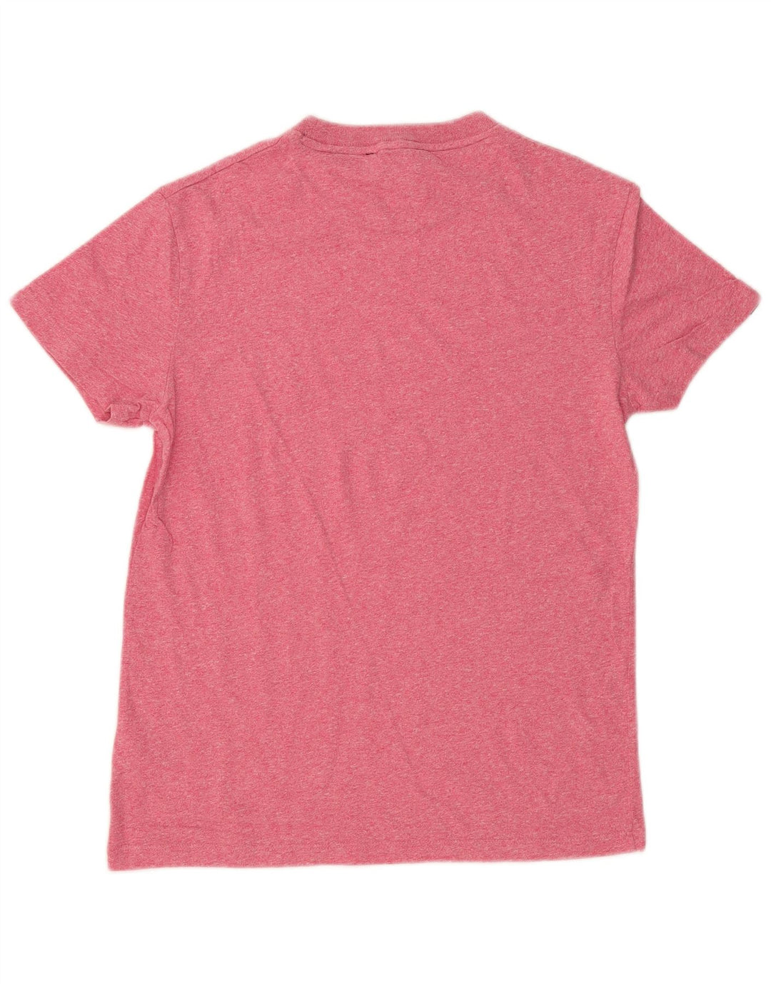 Superdry Homme T-Shirt Top Small Rose Moucheté Coton