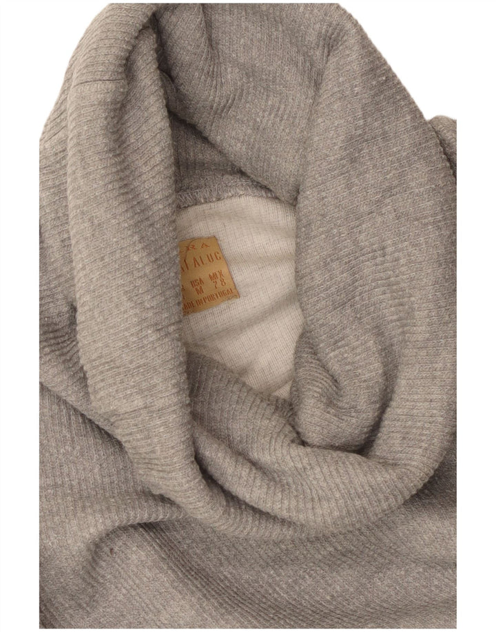 Zara Pull surdimensionné à manches 3/4 pour femme UK 14 Gris moyen