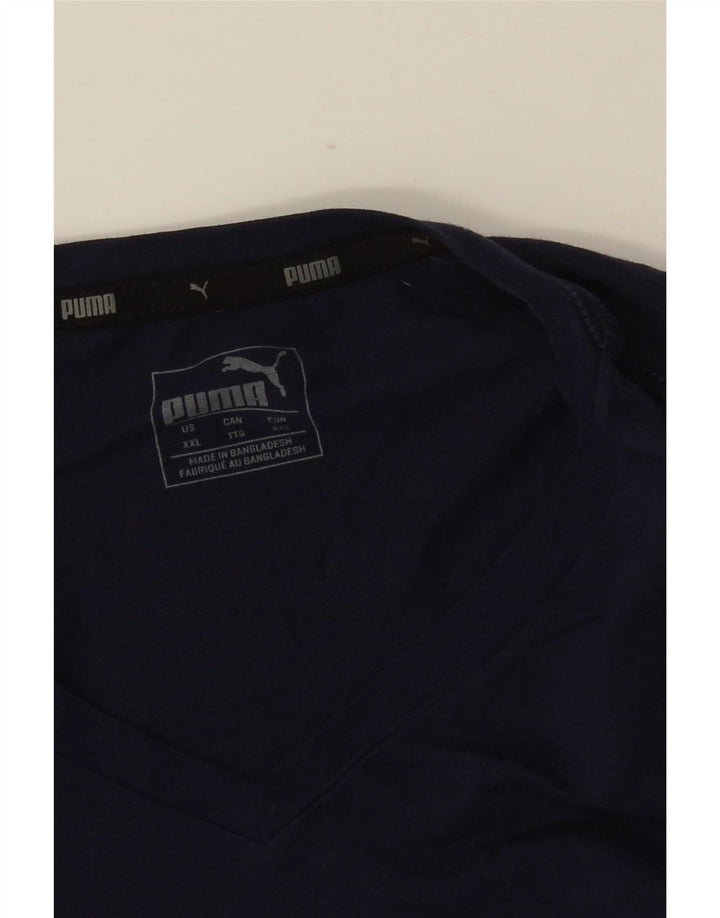 PUMA T-Shirt Homme 2XL Bleu Marine
