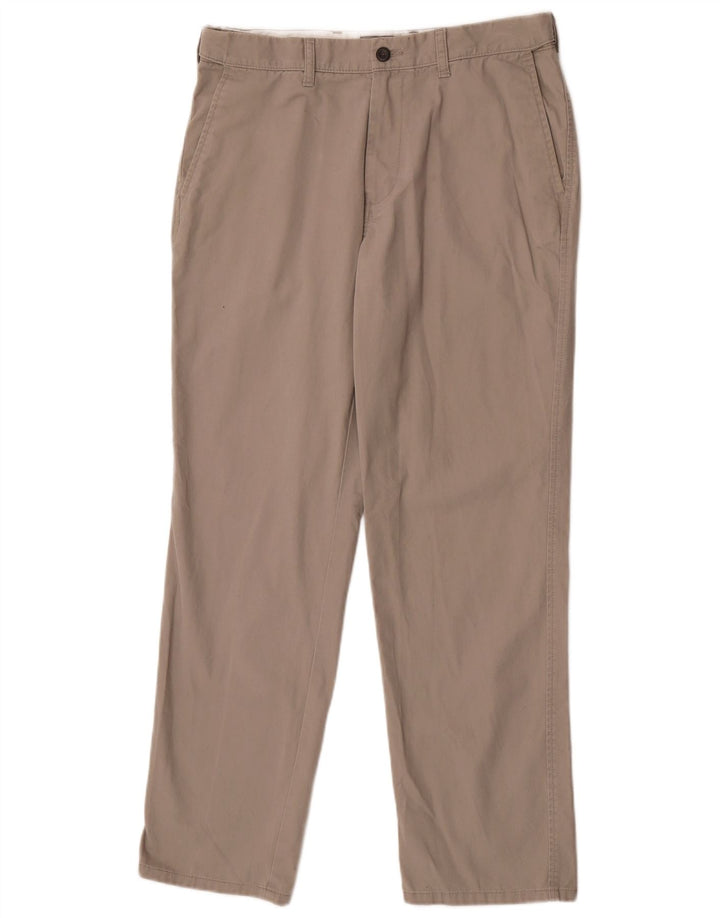 Marks & Spencer Pantalon Chino Coupe Regular Homme W34 L31 Gris Coton