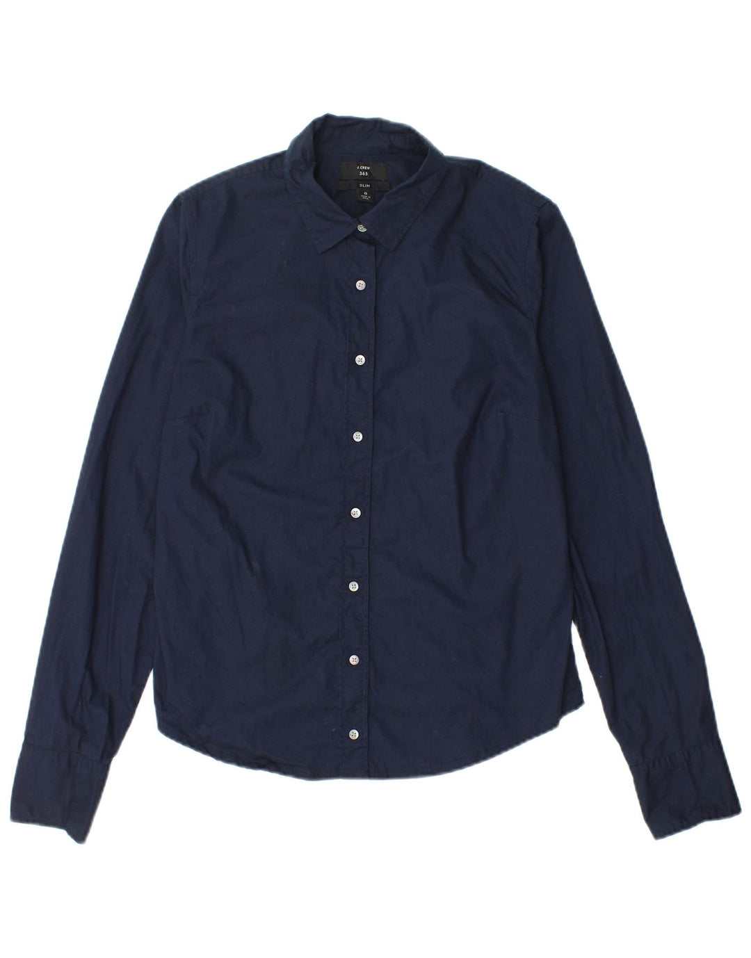 J. Crew Chemise Slim 365 Femme US 6 Coton Bleu Marine Moyen