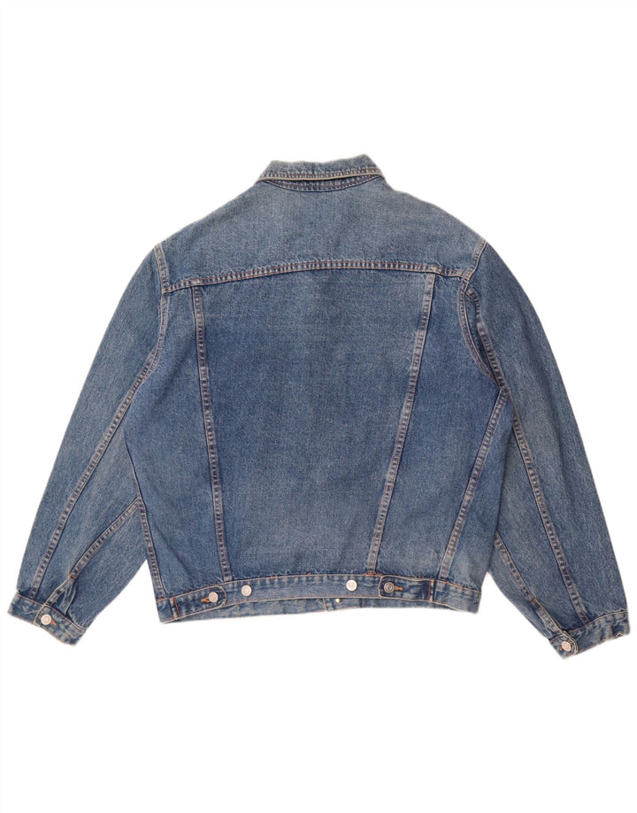 veste en denim homme vintage UK 38 coton bleu moyen