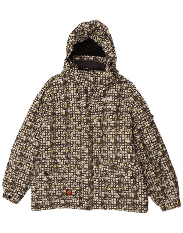 Iguana Veste coupe-vent à capuche pour femme EU 46 XL Multicolore Géométrique