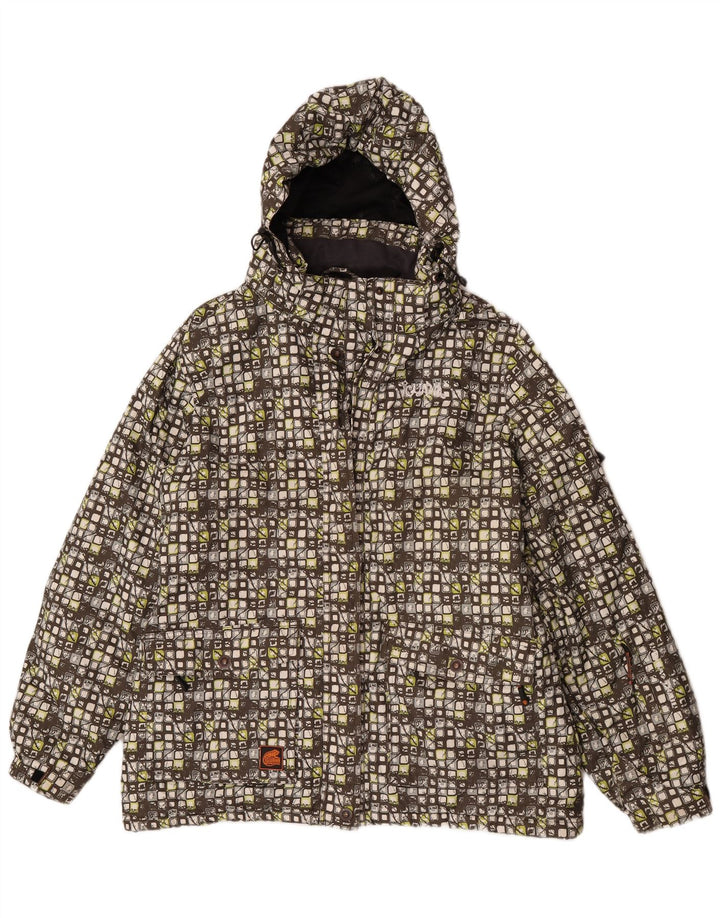 Iguana Veste coupe-vent à capuche pour femme EU 46 XL Multicolore Géométrique